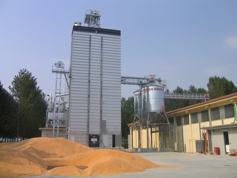 Поточная шахтная зерносушилка с рекуперацией воздуха Strahl 10000FR