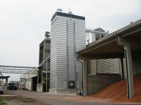 Поточная шахтная зерносушилка с рекуперацией воздуха Strahl 12000FR